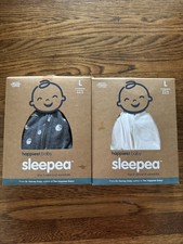 Lot of 2, Sleepea Swaddle Happiest Baby Large Organic 4-6 Months