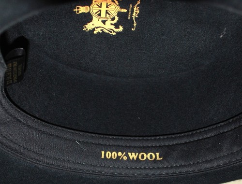 Man's Cowboy-style black wool hat XL - Picture 3 of 7
