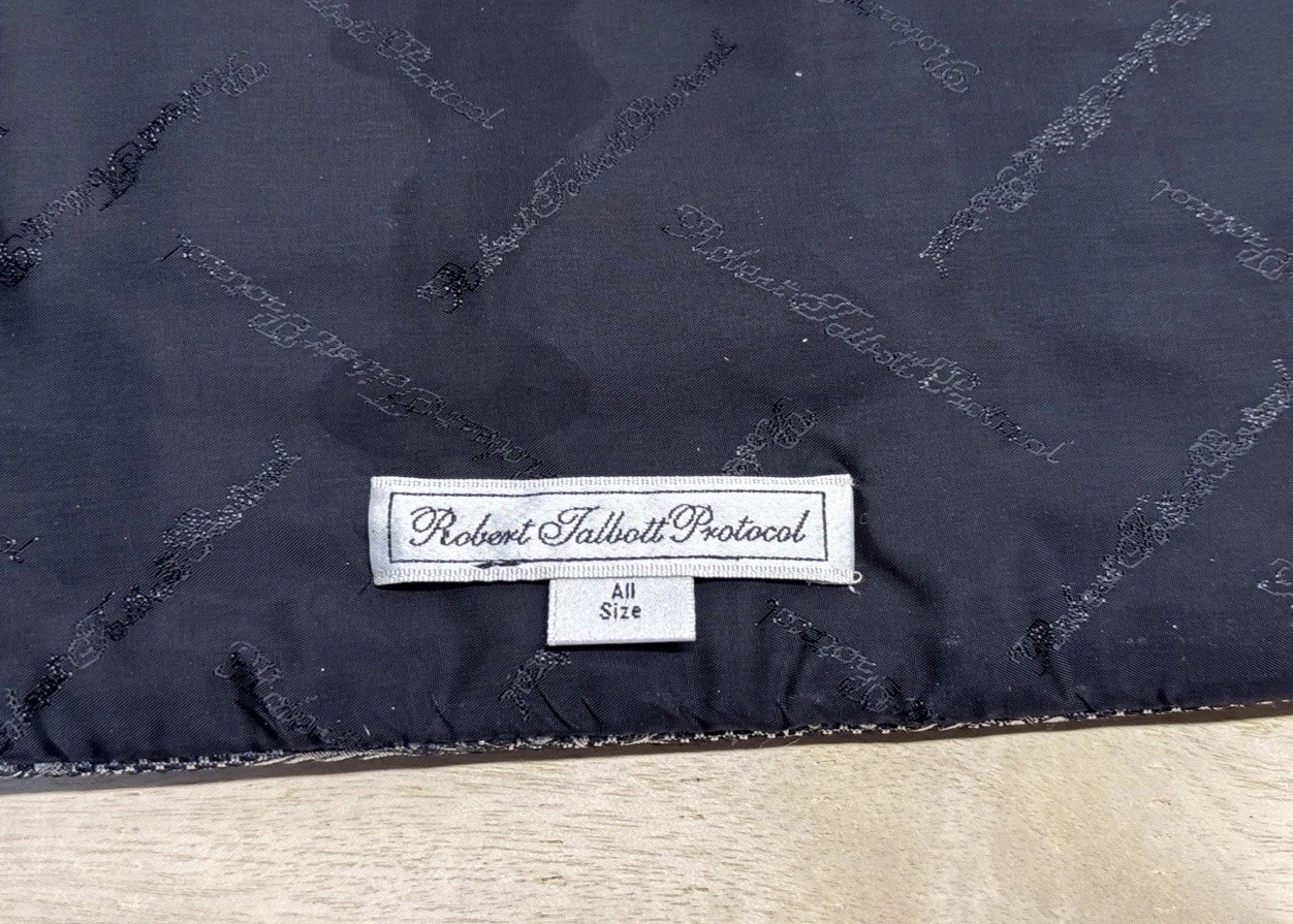 Robert Talbott Protocol Formal Silk Silver Black … - image 4