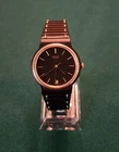 1985 Seiko Quartz Watch 6532-6039 Black & Gold Excellent Condition & New Battery