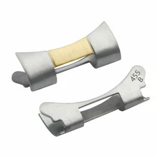 OYSTER WATCH BAND END PIECE LINK  FOR 31MM ROLEX 78246 78248 17MM REAL GOLD 18K/