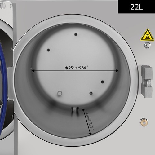 Sterilizzatore a vapore sottovuoto autoclave superiore classe B dentale 22L/armadio di stoccaggio - Foto 22 di 50