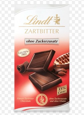 Lindt Zartbitter, Zuckerfrei, Hochwertige Kakaobohnen, 100g