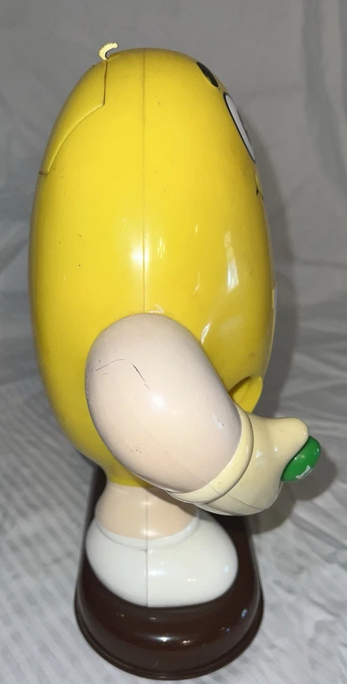 Vintage 1991 M&M Large Yellow Peanut M&M Candy Dispenser 12"X8" Rare Marketing - Image 2 of 4