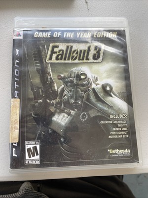 Fallout 3 -- Game of the Year Edition (Sony PlayStation 3, 2009)