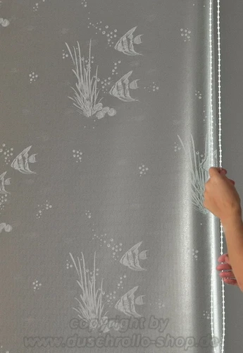 Ersatzvorhang Kassetten Duschrollo Seitenzug 134 cm Dekor nach Wahl -->ECO-DuR - Bild 5 von 14