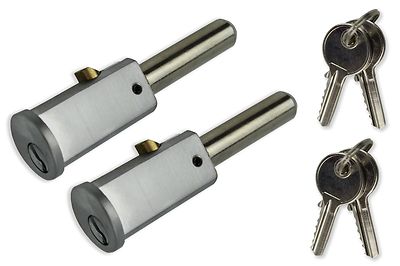 Rollladen Kugelschlösser runde Fläche (1 Paar beide auf dem gleichen Schlüssel c/w 4 Schlüssel)