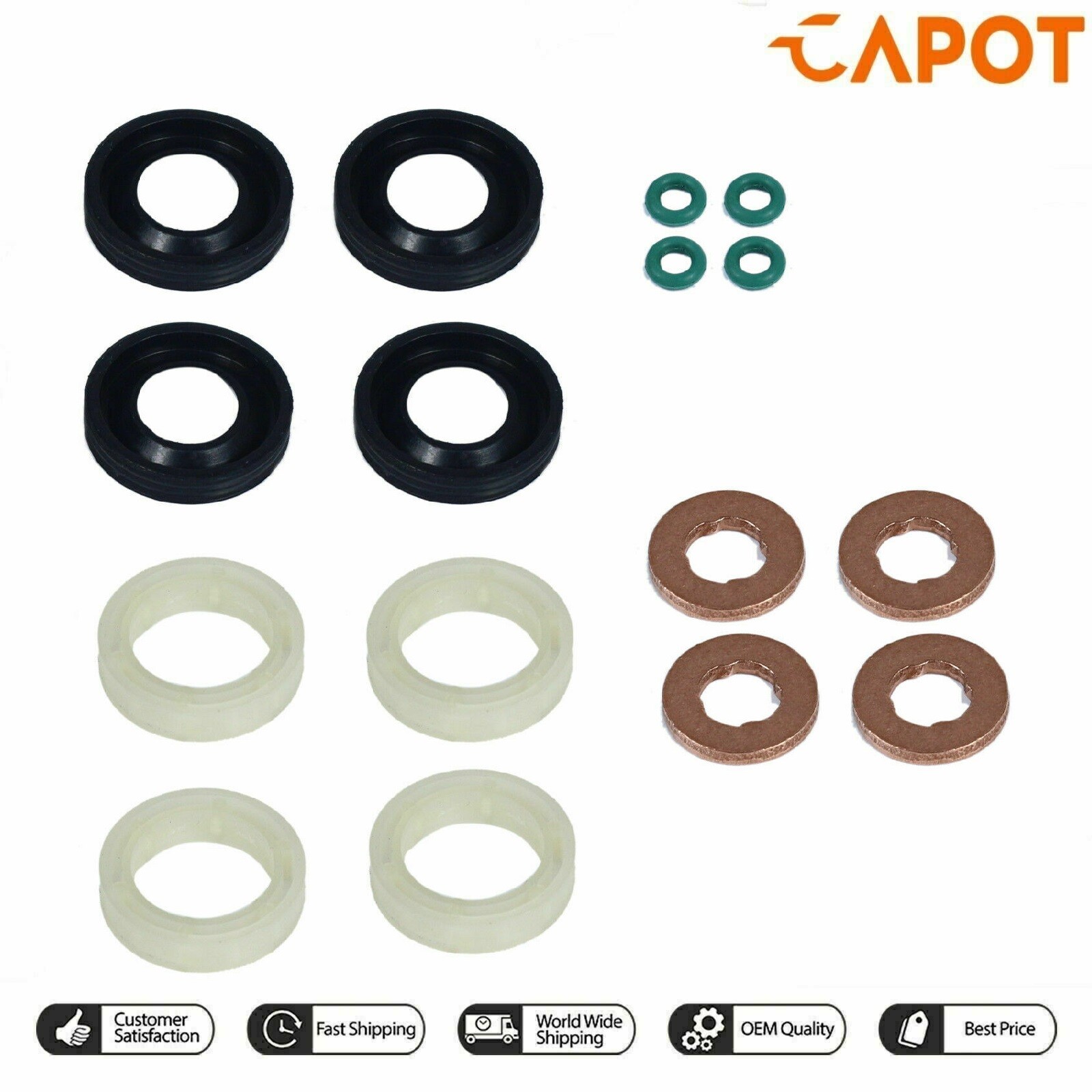 Kit protection joint torique pour injecteur carburant Ford Fusion Focus 1.6 TDCİ