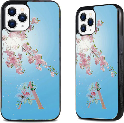 Phone Case, TPU Protective Case Printed Floral Letters Scratch-Resistant Cover