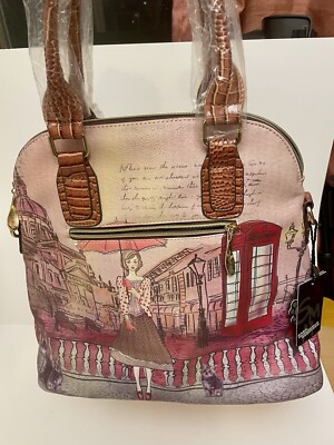 Shui Mima Women s Handbag Shoulder Bag, BNWT, London England Europe Themed