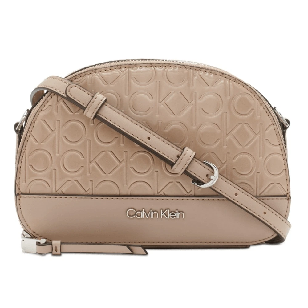 Calvin Klein Women's Ashley Round Crossbody Bag - Brown Khaki