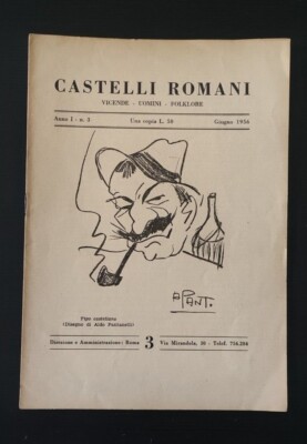 RIVISTA CASTELLI ROMANI ANNO I N. 3 1956 INFIORATA GENZANO BARTOLINI ARICCIA