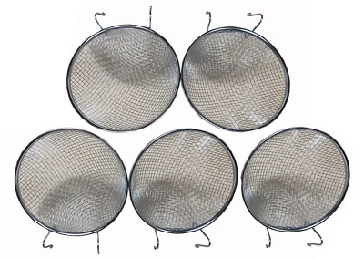 MCAGE 4-3/4" Stainless Galvanized No Rust Metal Wire Canary Bird Metal Nests Lot of 5