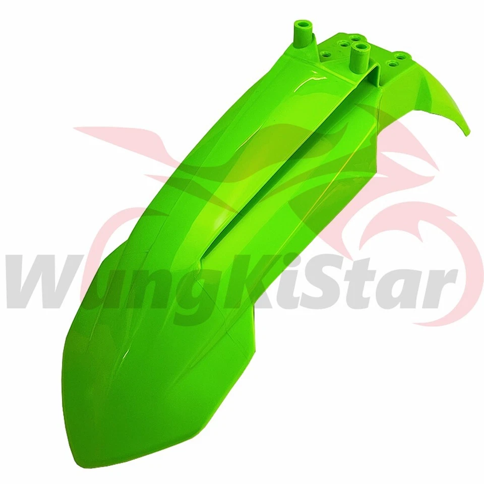 Motorcycle Plastic Front Fender Green 21In Mudguard For KTM65 SX BD27 Motorcross - Image 2 of 4