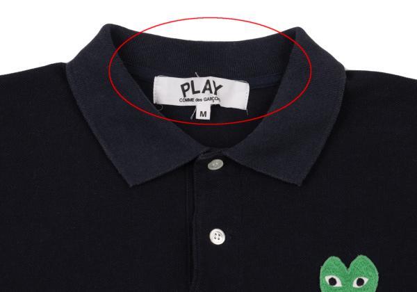 トップス PLAY COMME des GARCONS S/S POLO SHIRT Comme Des Garcons Play Heart Polo Shirt in Grey | eBay