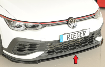 Rieger 88327 for VW Golf 8 GTI Clubsport 10.20- Front Spoiler Lip
