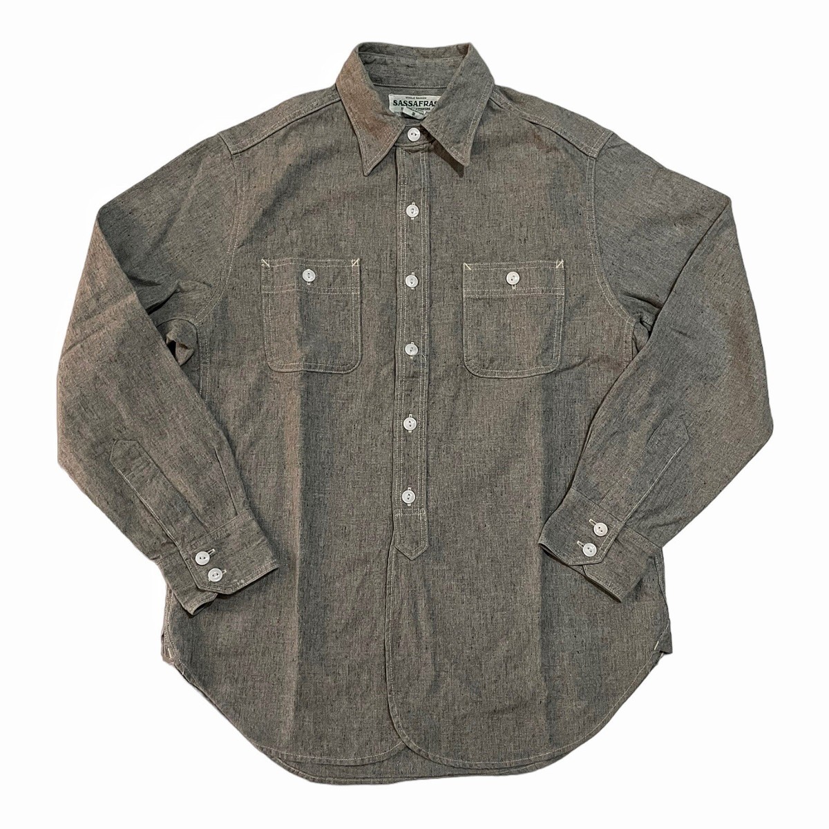 Sassafras Japan Whole Garden Work Gardener Shirt Chambray