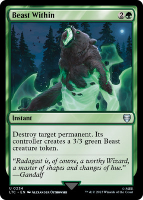 Beast Within [The Lord of the Rings: Tales of Middle-Earth Commander] Magic MTG