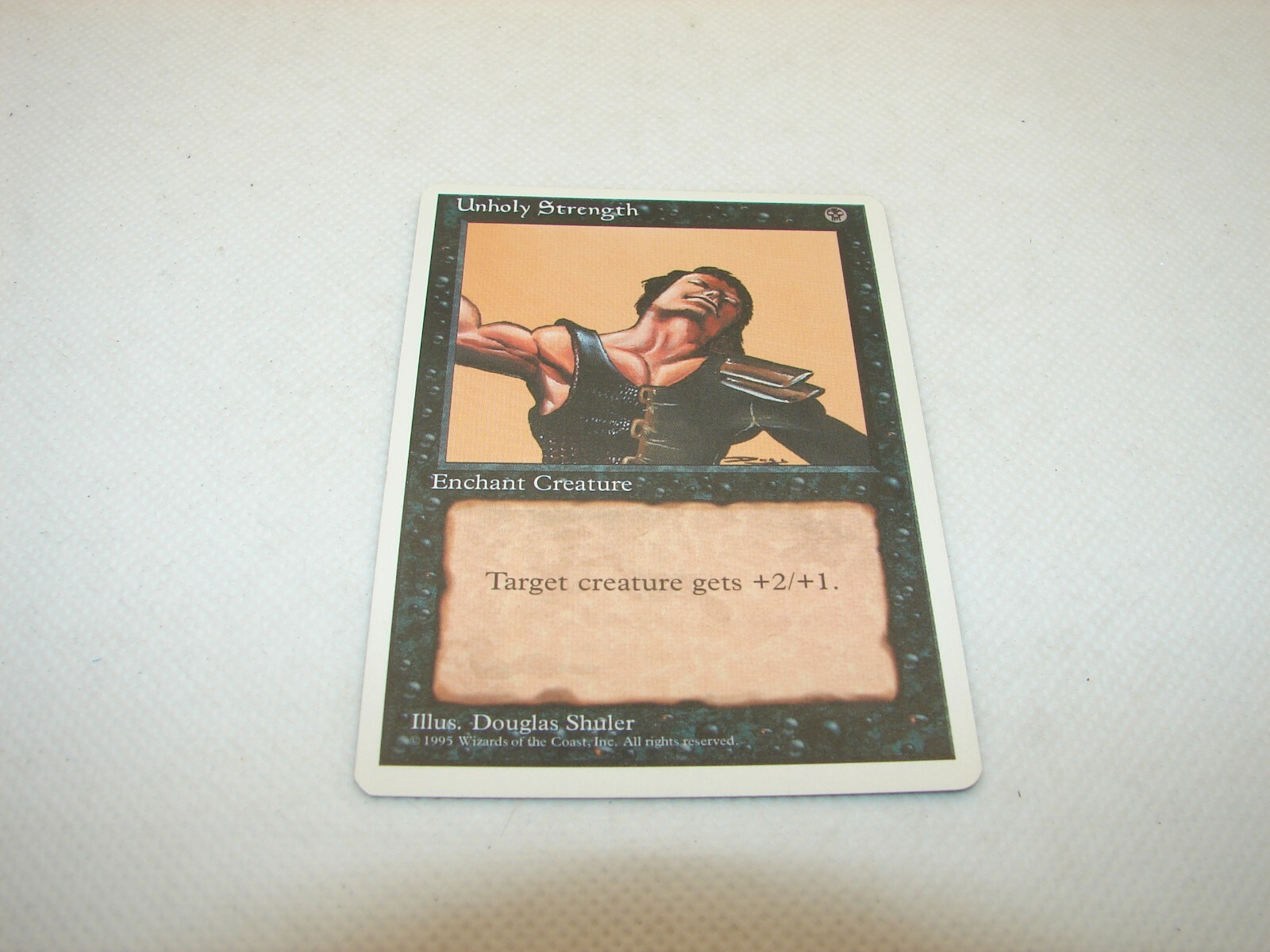 1995 MTG Magic the Gathering 4th Edition - Unholy Strength - NM/M!!!