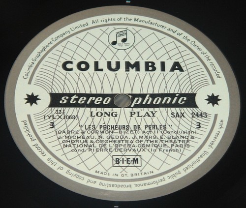 SAX 2442 2443 BIZET PEARL FISHERS UK BLUE SILVER B/S COLUMBIA STEREO ED1 2x LP - Picture 13 of 15