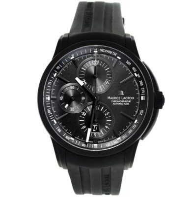 Maurice Lacroix Pontos PT6188 Chronograph Date PVD 43MM Automatic Men s Watch