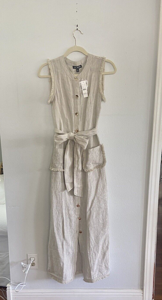 J Crew XXS Raw Hem 100% Linen Belted Maxi Shirt Dress NWT | eBay J Crew XXS Raw Hem 100% Linen Belted Maxi Shirt Dress NWT | eBay