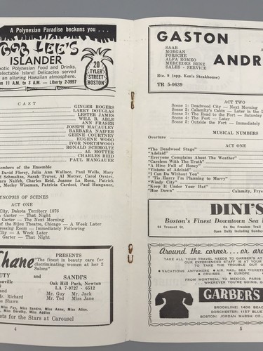 Ginger Rogers ""Calamity Jane"" 1962 signiertes Playbill Karussell Theater Will B. Able ""Able - Bild 9 von 24