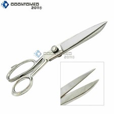 10" Tailor Scissors Sliver Sewing Dressmaking Upholstery Fabric DIY Shears US