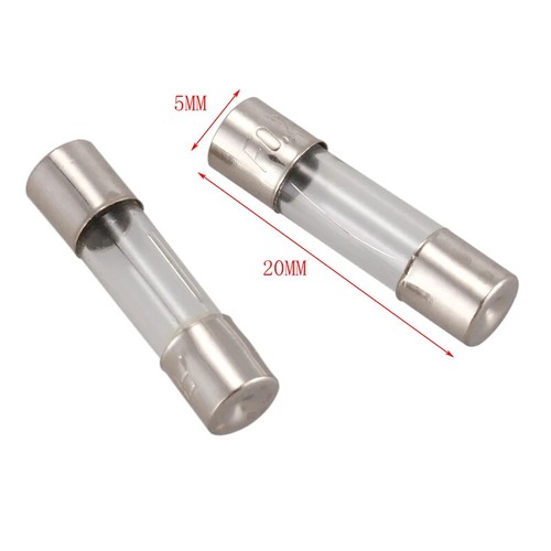 Fusible de tubo de vidrio soplado rápido 20 piezas 5x20 mm 250 V 0,1 amperios-30 amperios fusible de tubo - Imagen 2 de 14