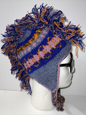 Mohawk Handmade Indian Peruvian Knitting Hat 