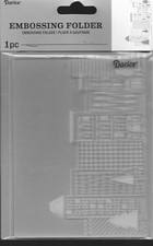 DARICE 4.25 x 5.75 embossing folder CITY SCEN...