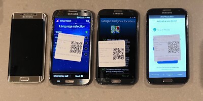 As-is Lot Samsung Galaxy Edge 6, Samsung Glaxy Note 2  AT&T,  Verizon