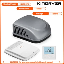 KINGRVER 15000BTU RV Air Conditioner Rooftop Non-Ducted Camper AC Unit Fast Cool