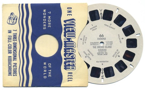 Hawaii The Orchidée Île Hawaii Sawyer's 1951 View-Master Simple Bobine 66