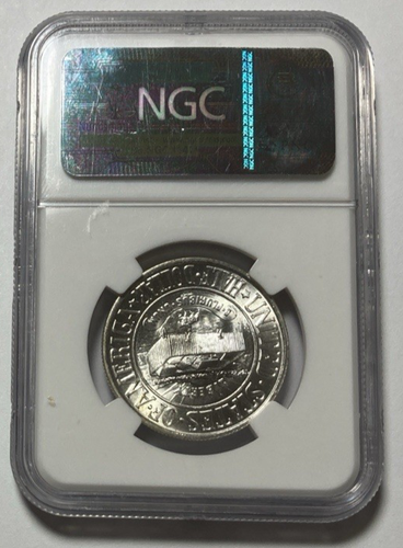 1936 York Commemorative Half Dollar Bright White NGC MS66 LOW LOW MINTAGE - Picture 3 of 5