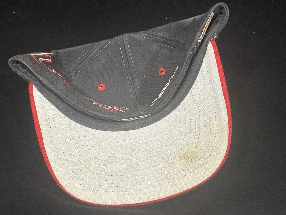 VTG Nebraska Huskers Hat FITTED 7 Top of the World Spell Out Graffiti Style - Image 3 of 4