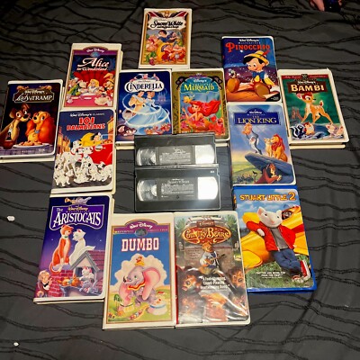 Walt Disney Classics in VHS extremely rare 15 different movies Very Collectible