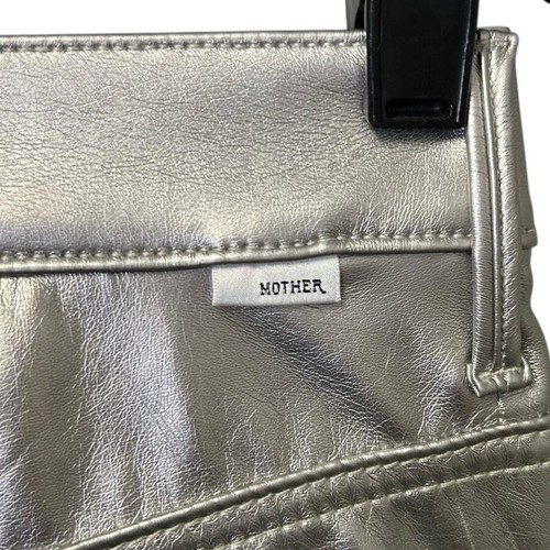 NWT Mother Silver Dagger High Waisted Rail Skimp Faux Leather Pants Womens 25 - Bild 7 von 13
