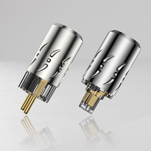Par Viborg VE512G Cobre Chapado en Oro UE Schuko HiFi Conector de Alimentación Enchufe de Alimentación - Imagen 1 de 10