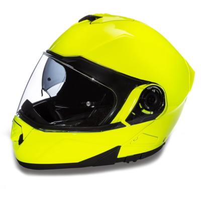 Daytona GLIDE FLUORESCENT YELLOW DOT Approved Modular Motorcycle Helmet MG1-FY