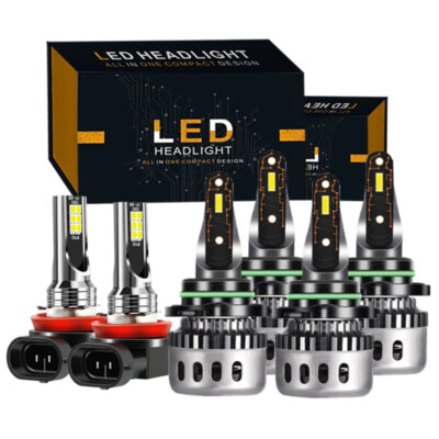 For Toyota RAV4 2006 2007 2008 2009-2012 LED Headlight High Low Fog Light Bulbs