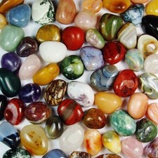 1 kg schöne große Trommelsteine Brasilien Ø  je 25 - 45mm Trommelstein Edelstein