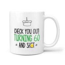 60th Birthday Gift Mug - Funny & Rude Presents for 60 Year Olds, Bday Gifts, Fun