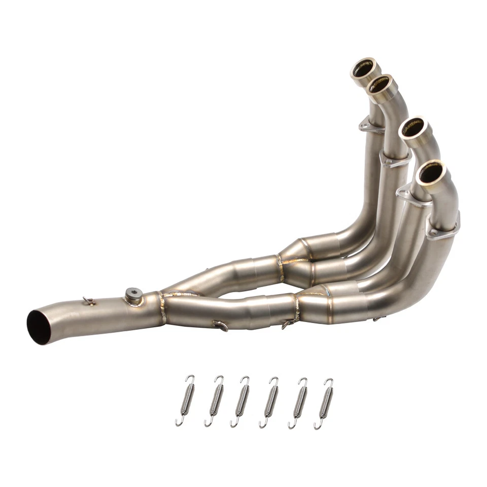 Sistema de tubos de escape de acero inoxidable tubos de cabezal para Yamaha YZF R6 YZF-R6 2006-2020 Foto 3 de 4