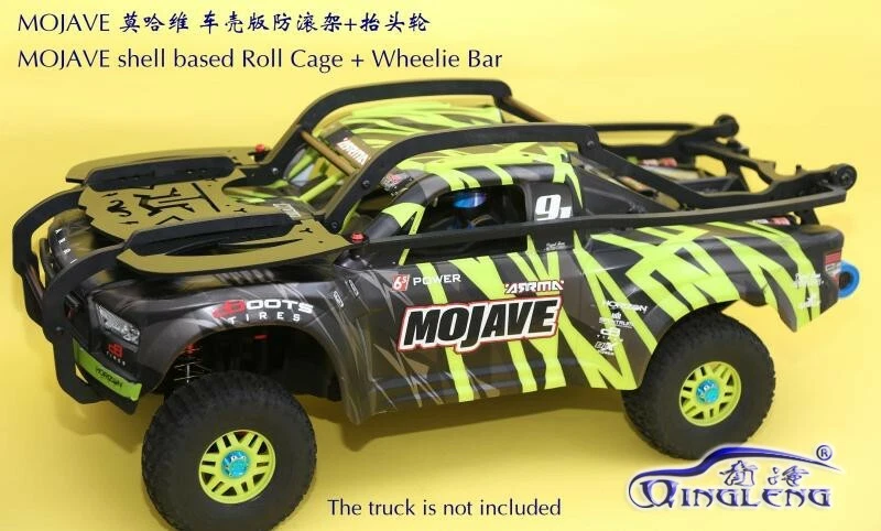 Nylon shell based roll cage / wheelie bar body protection for 1/7 ARRMA MOJAVE - Image 2 of 4