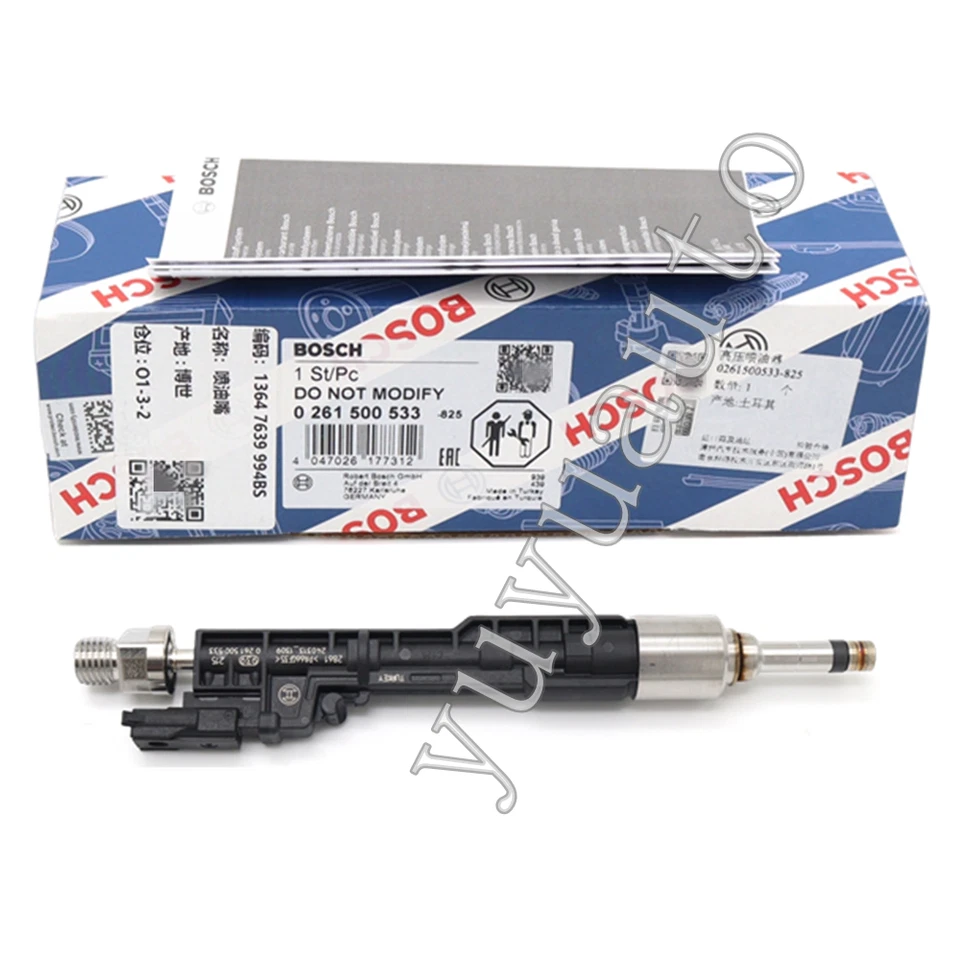 6x Inyectores de combustible originales Bosch 0261500533 OEM para BMW 535i F10 F30 13647639994 Foto 2 de 4