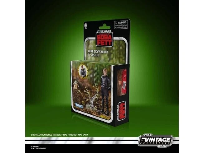 Star Wars El Libro de Boba Fett Luke Skywalker y Grogu La Colección Vintage Foto 3 de 4