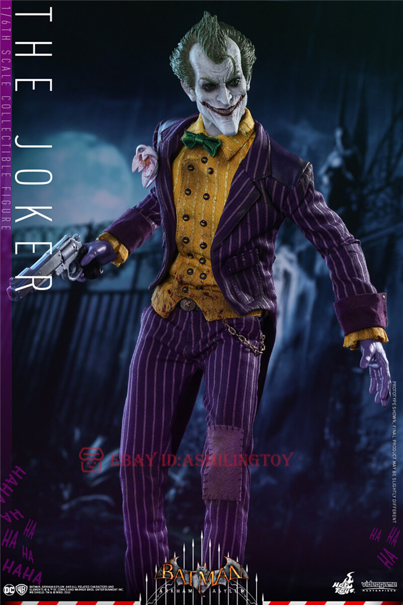 ホットトイズ　1/6　ジョーカー VGM027　バットマン　アーカムアサイラム Hot Toys 1/6 Batman Arkham Asylum The Joker Vgm27 for sale