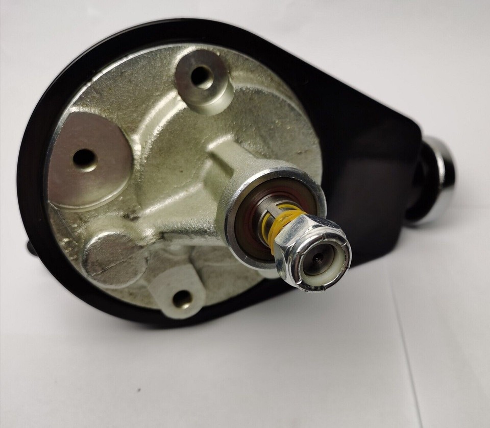 RSRACING Saginaw Style Power Steering Pump For SBC BBC Chevy – Black With Double Groove Pulley