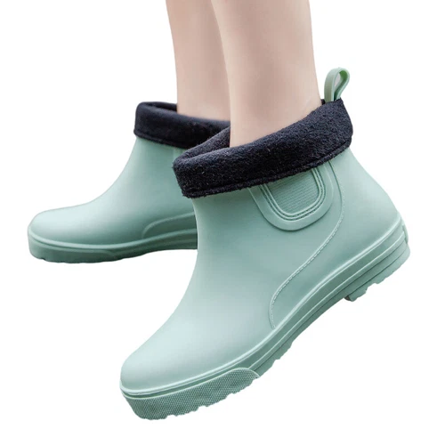 Stivali donna larghi polpaccio comodi in gomma stivali da pioggia donna stivali da pioggia slip on outdoor - Foto 6 di 49